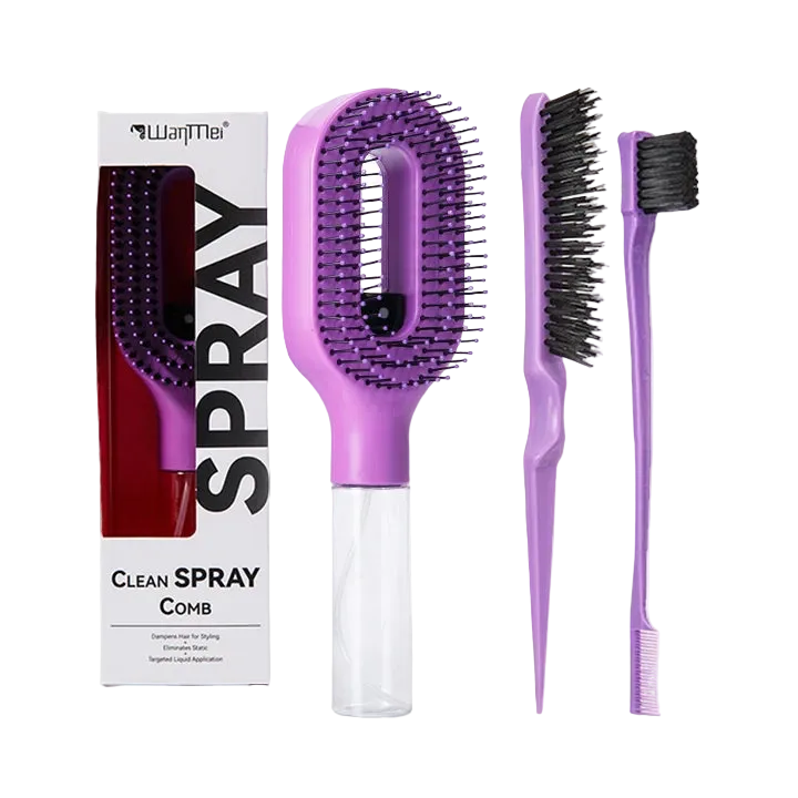 MistBrush Pro™ 2-in-1 Detangling Spray Hair Brush